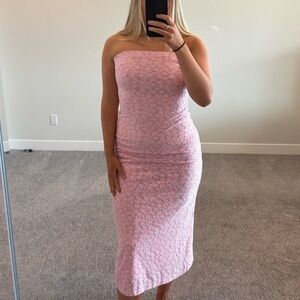 HELLO MOLLY REFRESHING BLISS MIDI DRESS PINK